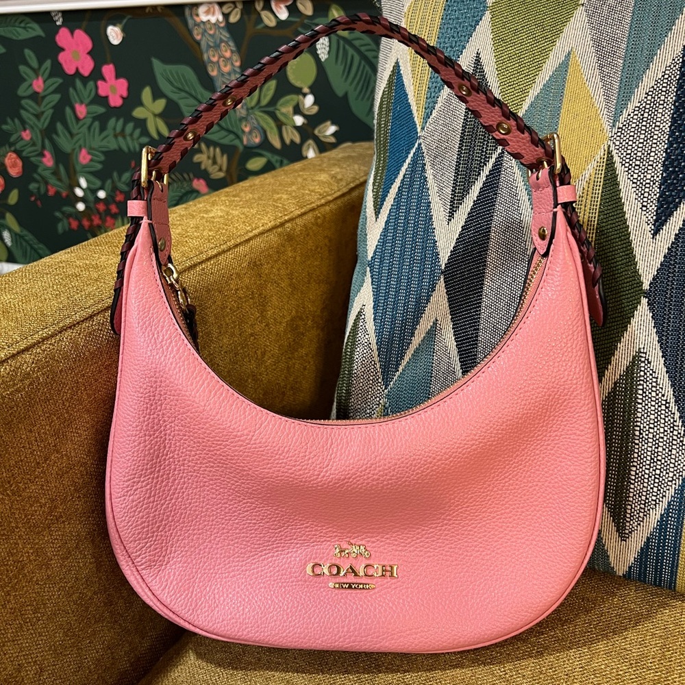 Coach Bailey Hobo Pink Leather Shoulder Bag
